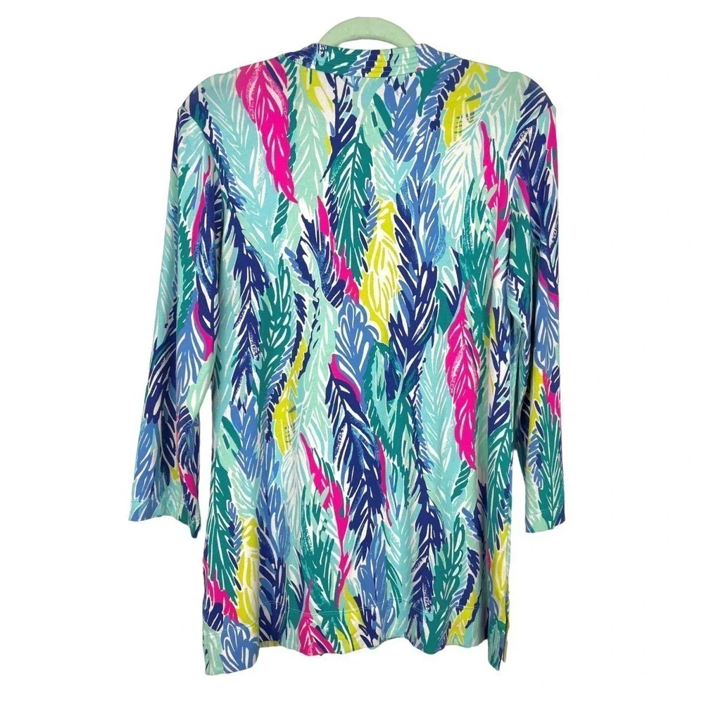 Lilly Pulitzer Vero Tunic Light As A Feather Top Small UPF 50+ Beach Casual - Picture 8 of 9